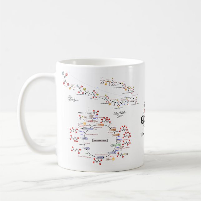 J'aime la tasse de biochimie - biochimica de La (Gauche)