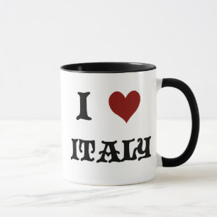 J'aime la tasse de café de l'Italie