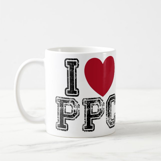 J'aime la tasse de café de PPC (Gauche)