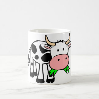 J'aime la tasse de café mignonne de vache à vaches