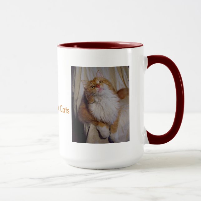 J'aime la tasse de chats de ragondin du Maine (Droite)