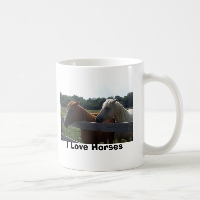 J'aime la tasse de chevaux (Droite)