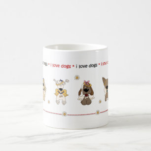 J'aime la tasse de chiens