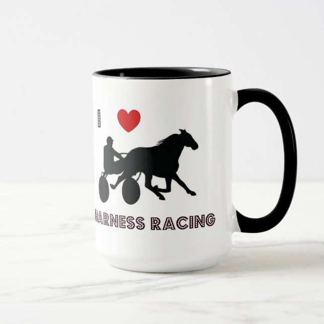 J'aime la tasse de course d'attelages (Droite)