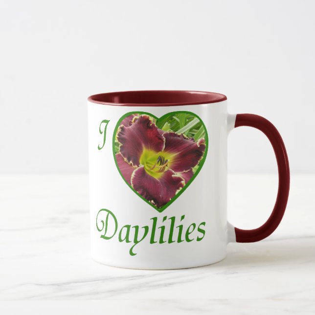 J'aime la tasse de Daylilies (Droite)