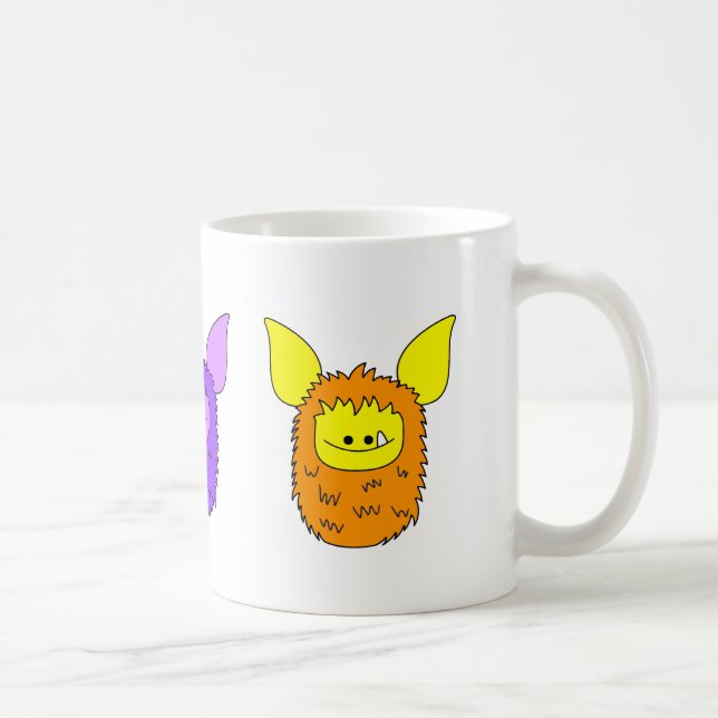 J'aime la tasse de Fuzzlings - trio de Fuzzlings (Droite)