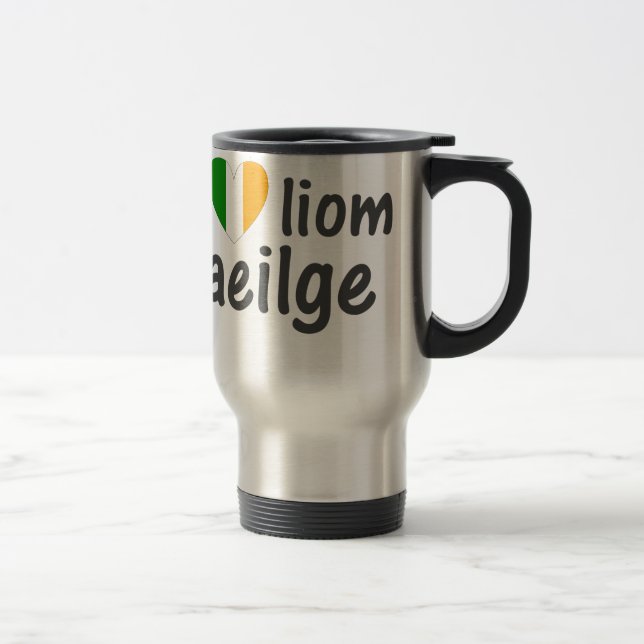 J'aime la tasse de gaélique de Gaeilge d'Irlandais (Droit)