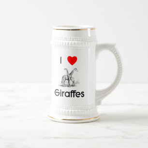 J'aime la tasse de girafes