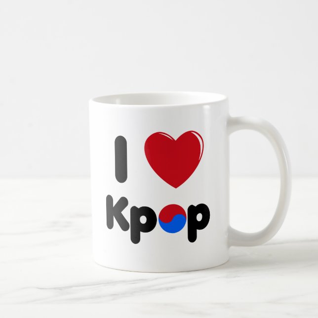 J'aime la tasse de Kpop (Droite)