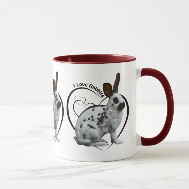 J'aime la tasse de lapins (Droite)