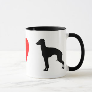 J'aime la tasse de lévriers italiens