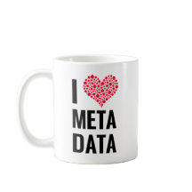 J'aime la tasse de méta-données
