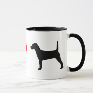 J'aime la tasse de terriers de Jack Russell