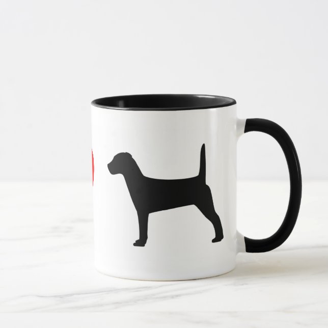 J'aime la tasse de terriers de Jack Russell (Droite)