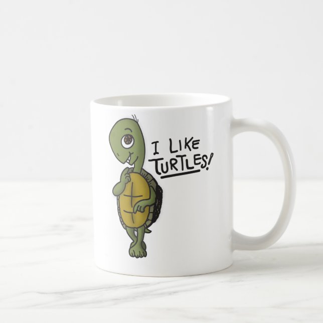 J'aime la tasse de tortues (Droite)