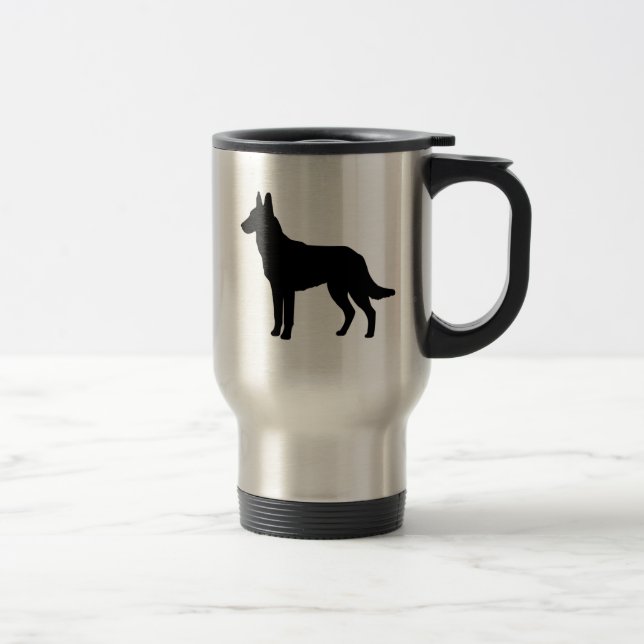 J'aime la tasse de voyage de Malinois (Droit)