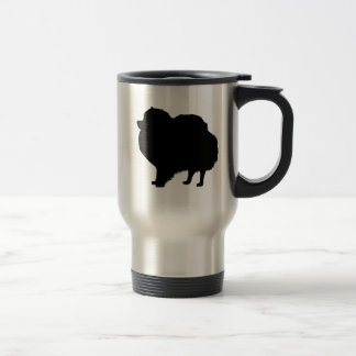 J'aime la tasse de voyage de Pomeranians