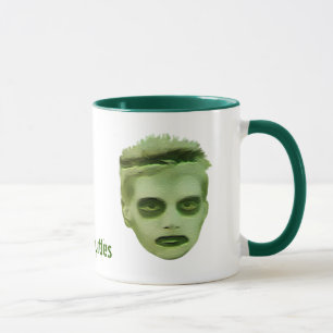J'aime la tasse d'enfant de zombi de tortues