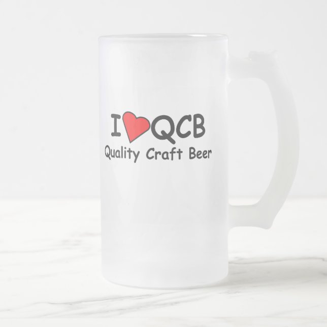 J'aime la tasse givrée de QCB (bière de métier de (Droit)