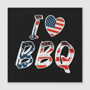 J'aime le barbecue, patriotique américain