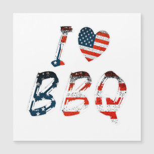 J'aime le barbecue, patriotique américain