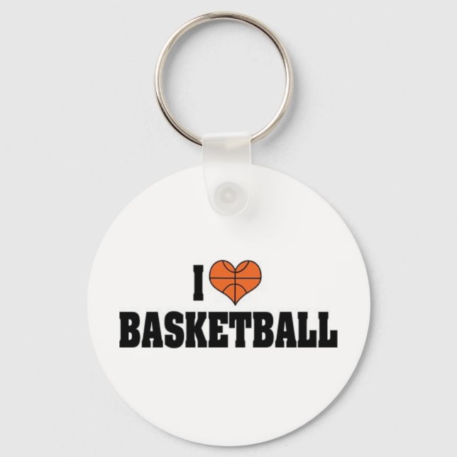 J'aime le Basket-Ball Porte-Clés (Recto)