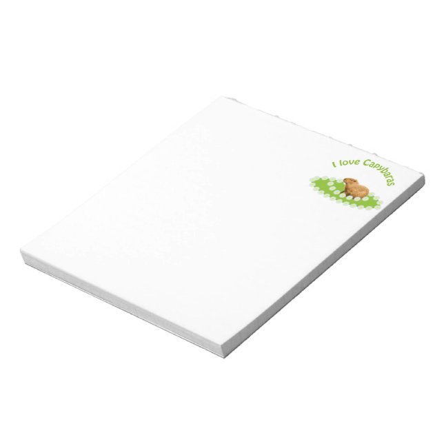 J'aime le Bloc-notes de notes de la série Capybara (Tourné)