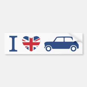J'aime le bumper Sticker de Mini Coopers