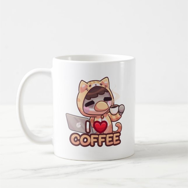 J'aime le café - Mug (Gauche)