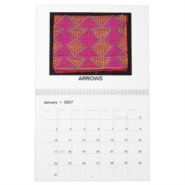 J'AIME LE CALENDRIER DES MOLAS 2013 (Jan 2027)