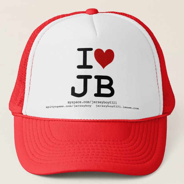 J'aime le casquette de camionneur de JB (Devant)