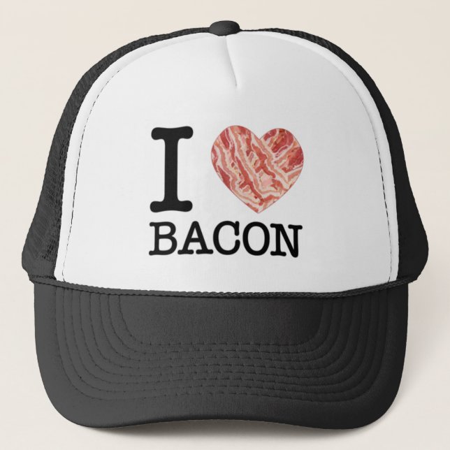 J'aime le casquette de camionneur de lard (Devant)