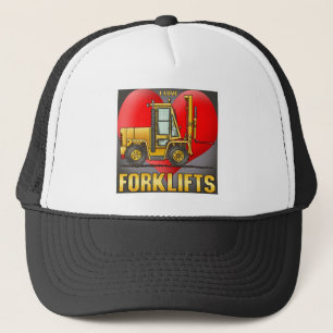 J'aime le casquette de chariots élévateurs