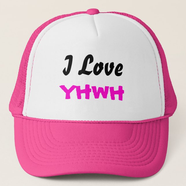J'aime le casquette de dames de YHWH (Devant)