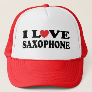 J'aime le casquette de saxophone