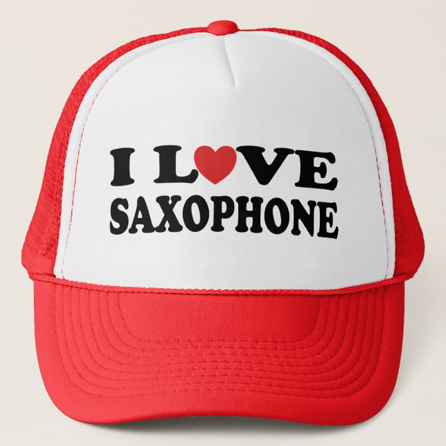 J'aime le casquette de saxophone (Devant)