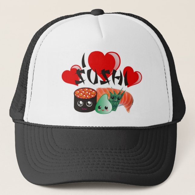 J'aime le casquette de sushi (Devant)