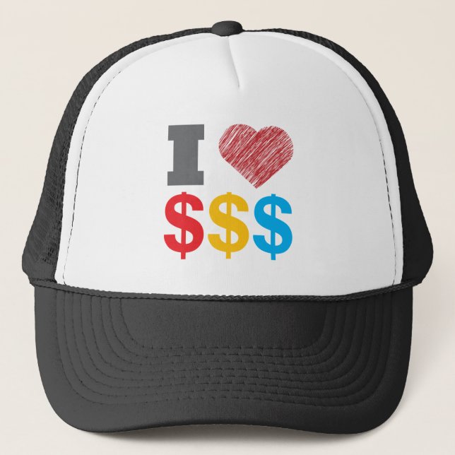 J'aime le casquette des dollars (Devant)