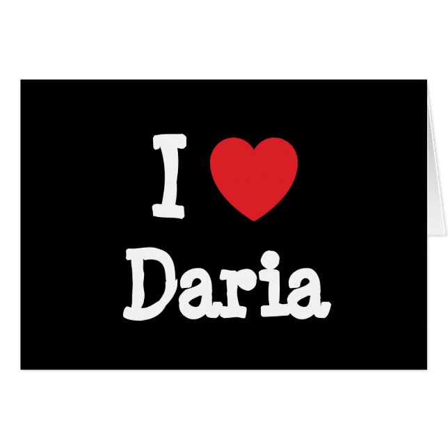 J'aime le coeur de Daria T-Shirt (Devant horizontal)