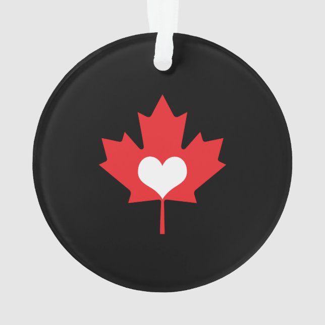 J'aime le coeur du Canada et la feuille d'érable (dos)