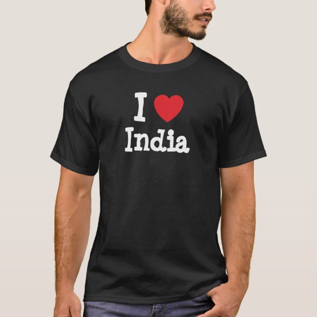 J'aime le coeur indien T-shirt (Devant)