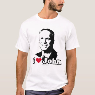 J'aime le coeur John McCain T du T-shirt de John