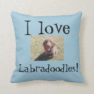 J'aime le coussin de Labradoodles
