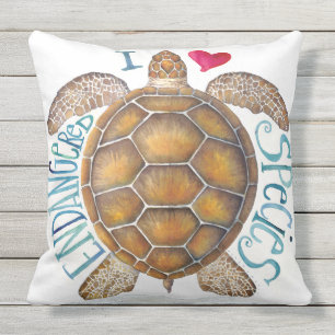 J'aime le coussin d'espèce menacée