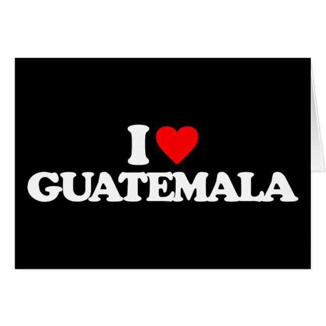 J'AIME LE GUATEMALA (Devant Horizontal)