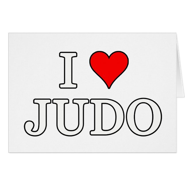 J'aime le judo (Devant horizontal)