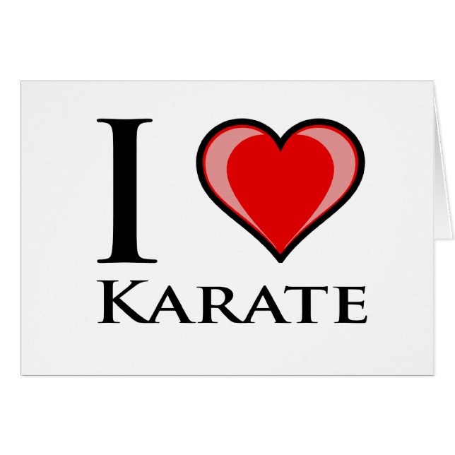 J'aime le karaté (Devant horizontal)