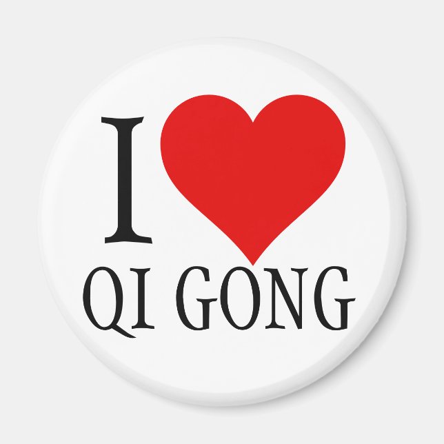 J'aime le Magnet de Qi Gong (Devant)