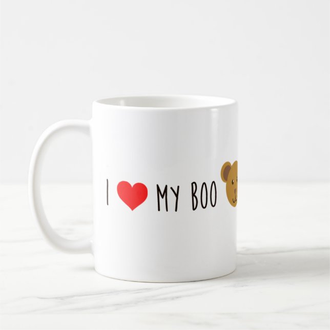 j'aime le mon hue la tasse d'ours (Gauche)