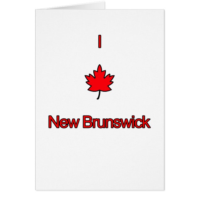 J'aime le Nouveau-Brunswick (Devant)